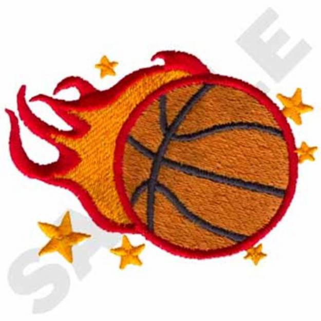 Picture of Basketball Machine Embroidery Design