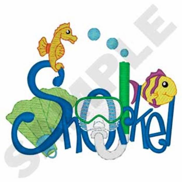 Picture of Snorkel Machine Embroidery Design