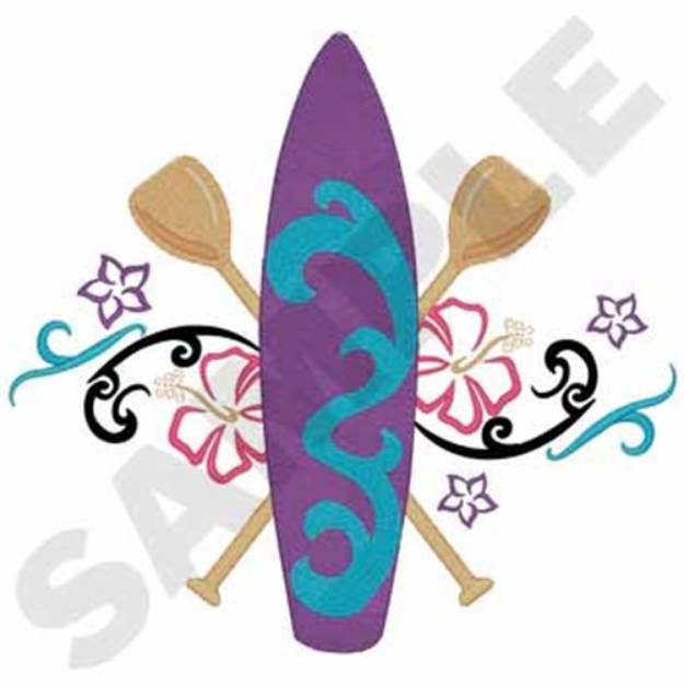 Picture of Paddle Board Machine Embroidery Design