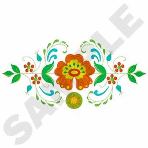 Picture of Scandinavian Flowers Machine Embroidery Design