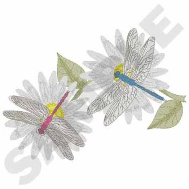 Picture of Dragonflies Machine Embroidery Design