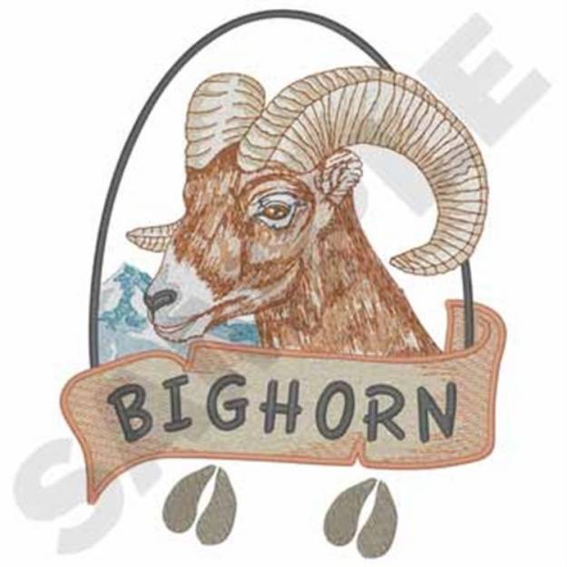 Picture of Bighorn Sheep Machine Embroidery Design