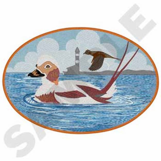 Picture of Longtail Duck Machine Embroidery Design