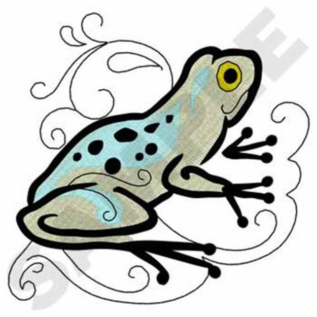 Picture of Decorative Frog Machine Embroidery Design