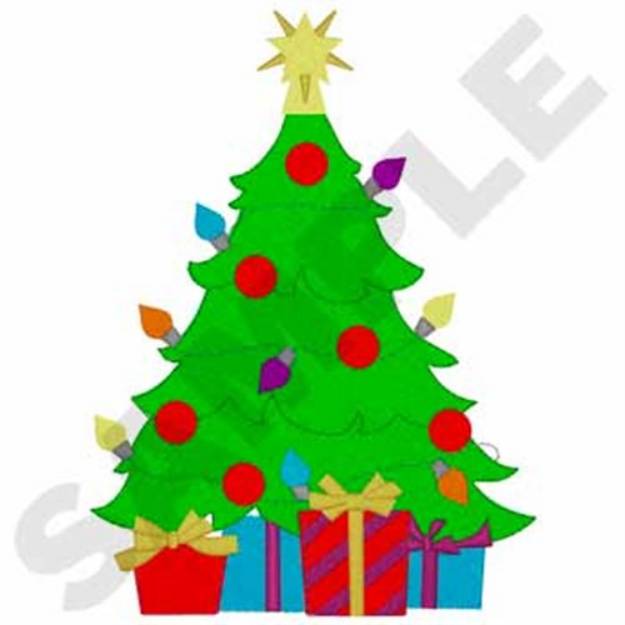 Picture of Christmas Tree Machine Embroidery Design