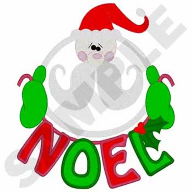 Picture of Santa Applique Machine Embroidery Design