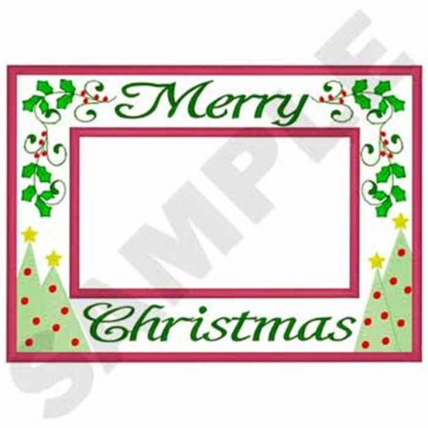 Picture of Merry Christmas Applique Machine Embroidery Design