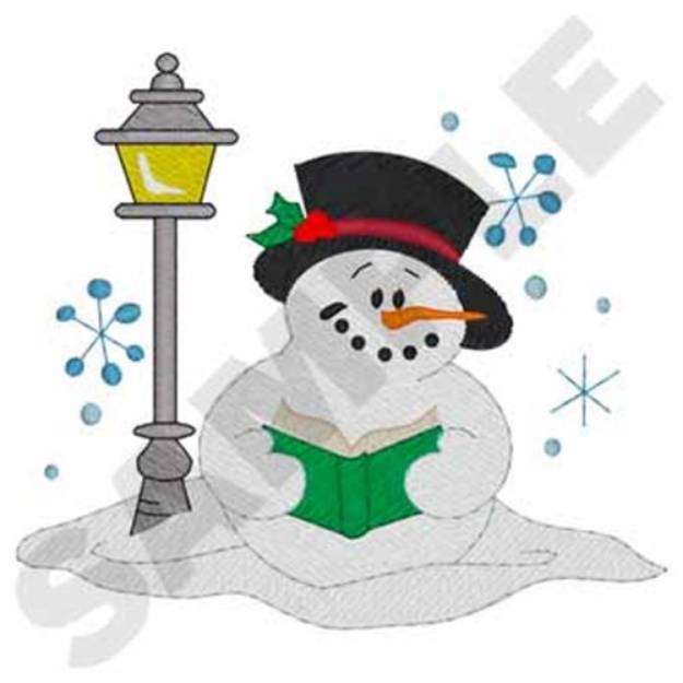 Picture of Caroling Snowman Machine Embroidery Design