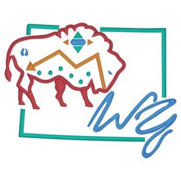 Picture of Wyoming Machine Embroidery Design