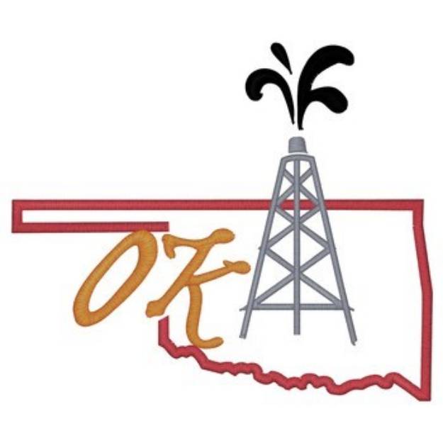 Picture of Oklahoma Machine Embroidery Design