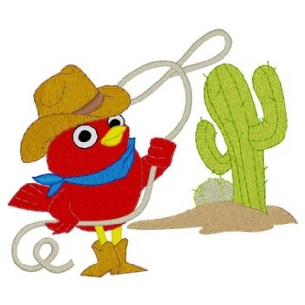 Picture of Lasso Bird Machine Embroidery Design