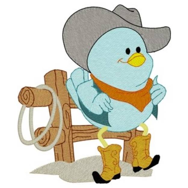 Picture of Cowboy Bird Machine Embroidery Design