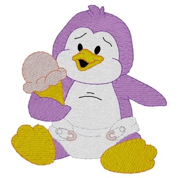 Baby Penguin Machine Embroidery Design