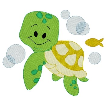 Baby Turtle Machine Embroidery Design