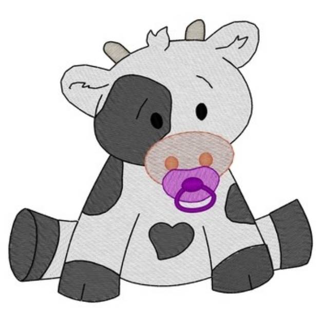 Picture of Baby Cow Machine Embroidery Design