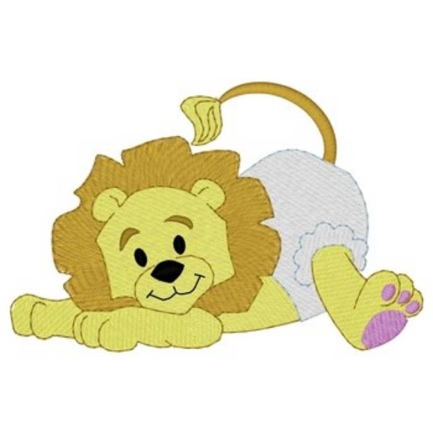 Picture of Baby Lion Machine Embroidery Design