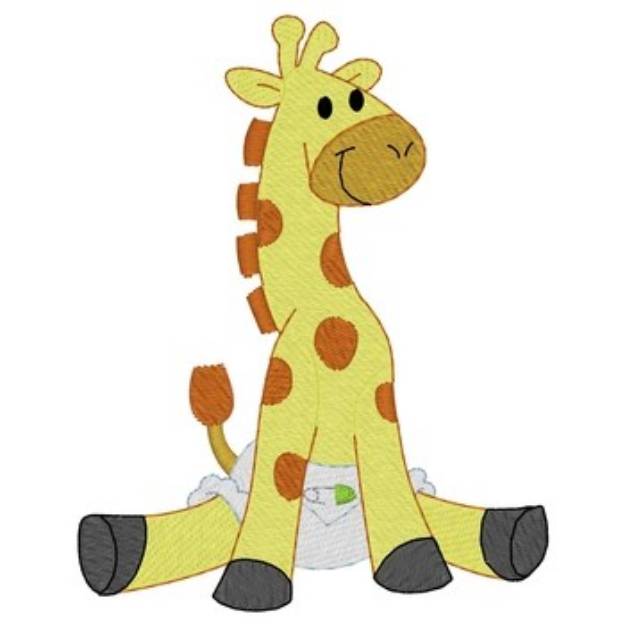 Picture of Baby Giraffe Machine Embroidery Design