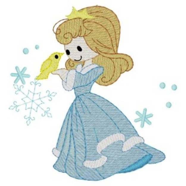 Picture of Winter Princess Machine Embroidery Design