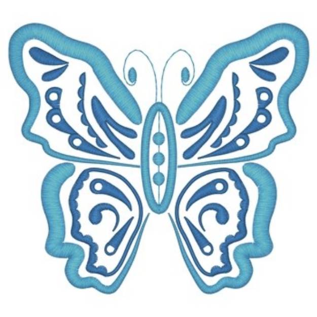 Picture of Paisley Butterfly Machine Embroidery Design