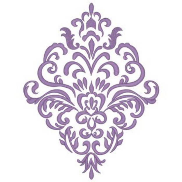 Picture of Damask Pattern Machine Embroidery Design