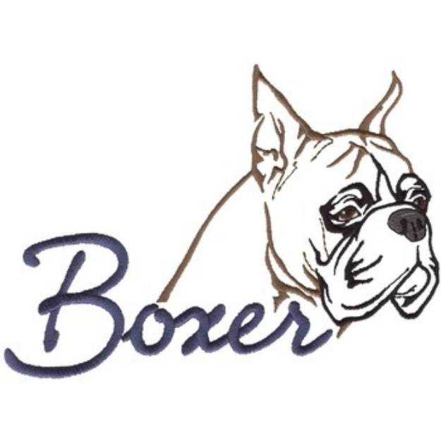 Picture of Boxer Machine Embroidery Design