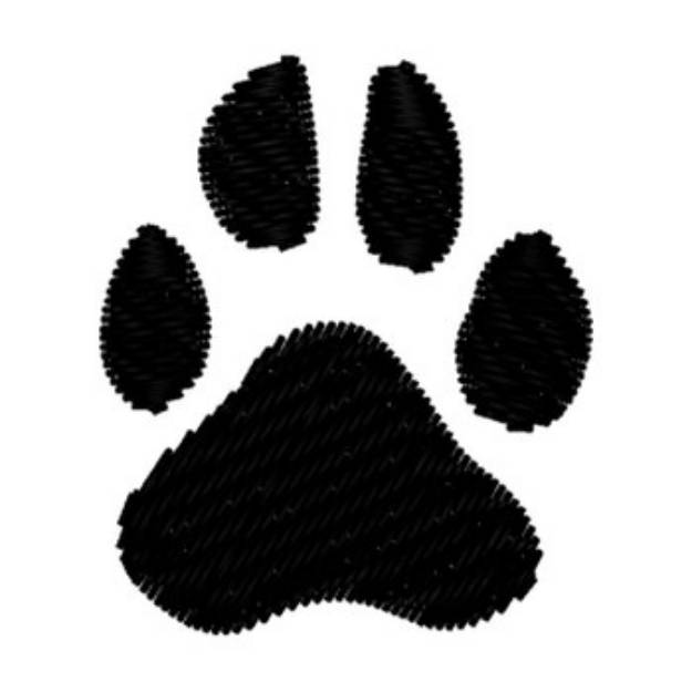 Picture of Paw Print Machine Embroidery Design