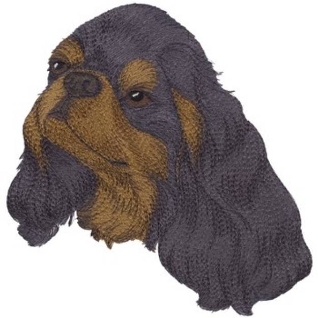 Picture of English Toy Spaniel Machine Embroidery Design