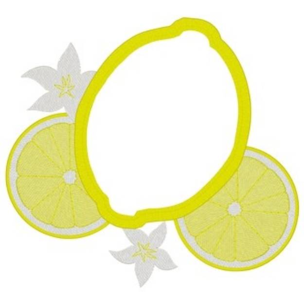 Picture of Lemon Scrubbie Machine Embroidery Design