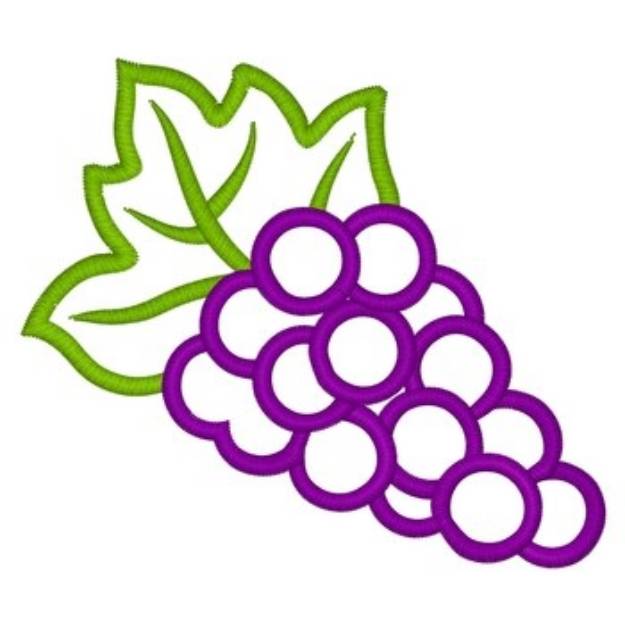 Picture of Grapes Machine Embroidery Design