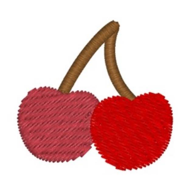 Picture of Cherries Machine Embroidery Design