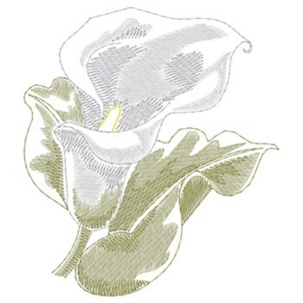 Picture of Calla Lily Machine Embroidery Design