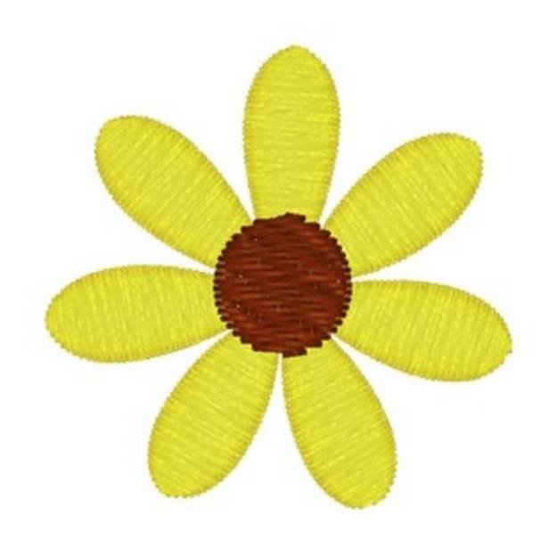 Picture of Yellow Daisy Machine Embroidery Design