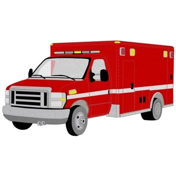 Paramedic Truck Machine Embroidery Design