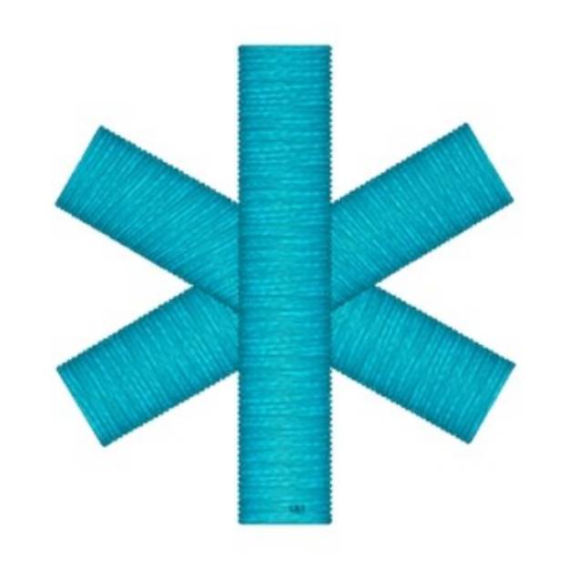 Picture of Star Of Life Machine Embroidery Design