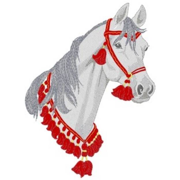 Picture of Arabian W/ Show Collar Machine Embroidery Design