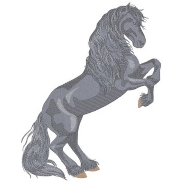 Picture of Friesian Rearing Machine Embroidery Design