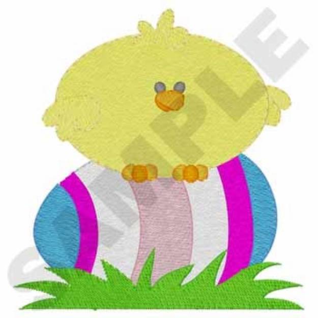 Picture of Chick On Egg Machine Embroidery Design