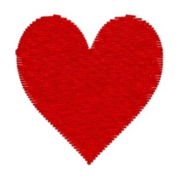 Picture of Big Red Heart Machine Embroidery Design