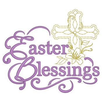 Easter Blessing Machine Embroidery Design
