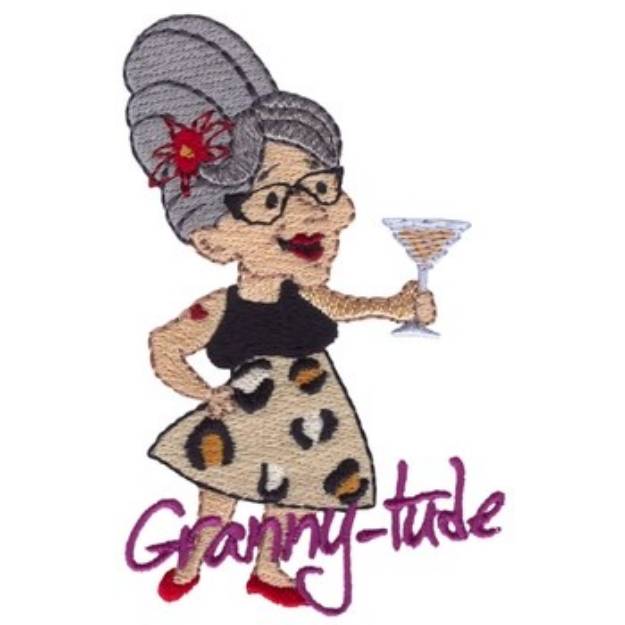 Picture of Granny-tude Machine Embroidery Design