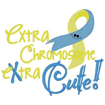 Extra Chromosome Ribbon Machine Embroidery Design