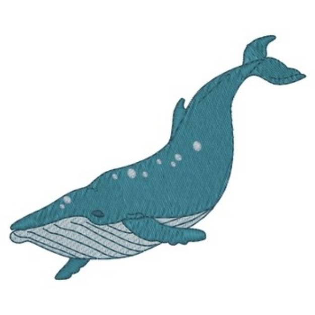 Picture of Humpback Whale Machine Embroidery Design