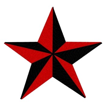 Nautical Star Machine Embroidery Design