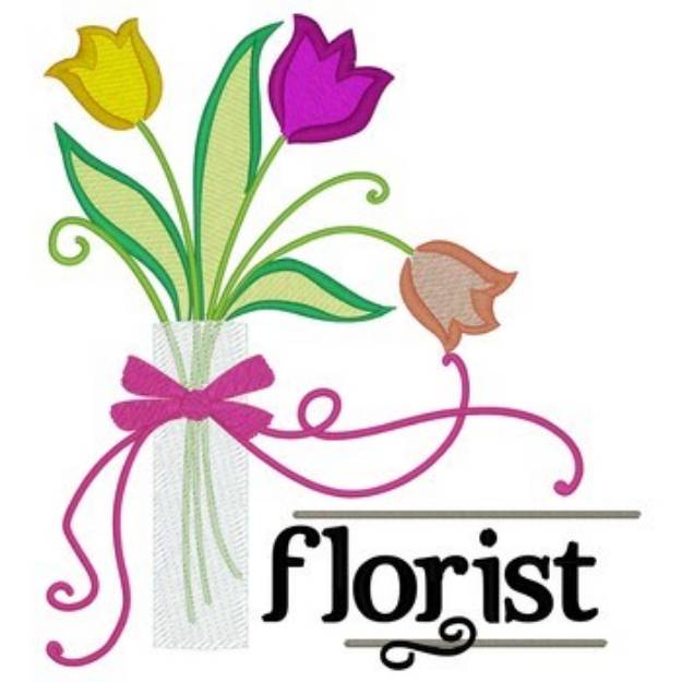 Picture of Florist Machine Embroidery Design