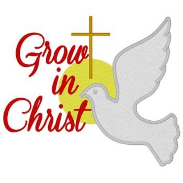 Picture of Grow In Christ Machine Embroidery Design