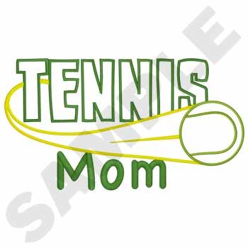 Tennis Mom Machine Embroidery Design