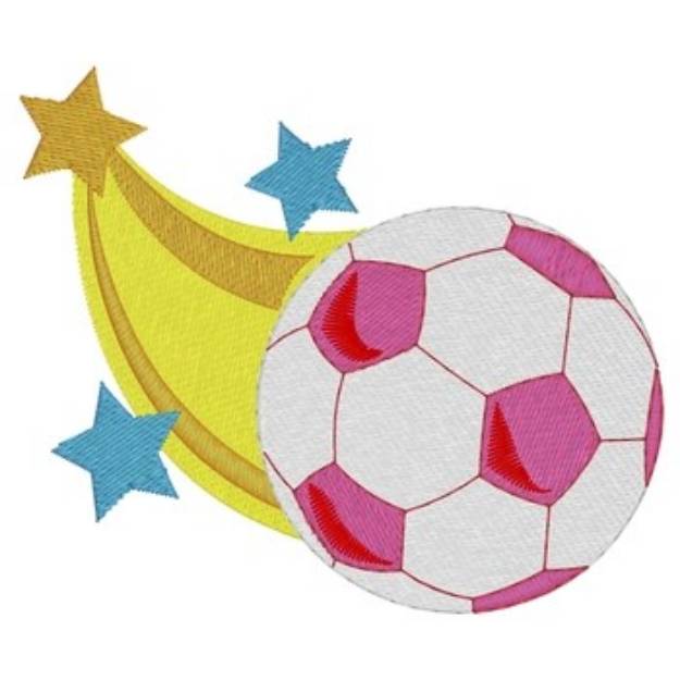 Picture of Soccer Star Machine Embroidery Design