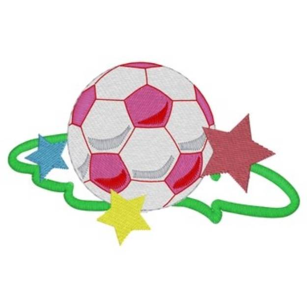 Picture of Soccer Star Machine Embroidery Design