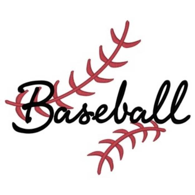 Picture of Baseball Machine Embroidery Design