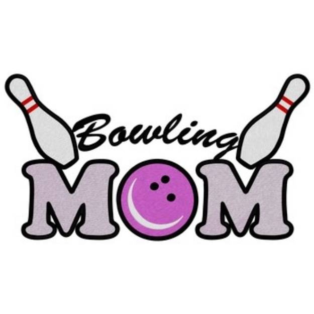 Picture of Bowling Mom Machine Embroidery Design